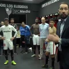 Puro fútbol: el sentido discurso de Machín en el vestuario del Sevilla
