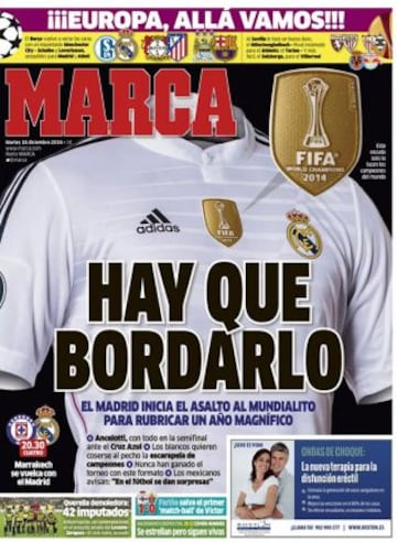 Portadas de la prensa deportiva