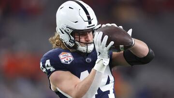 The Penn State tight end is among the players expected to go earliest in the 2025 NFL Draft, which takes place this week in Green Bay.
