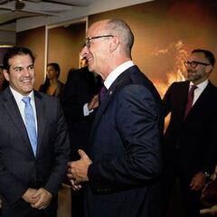 Raúl, en la inauguración de la oficina del Barça en Nueva York