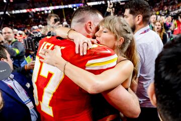 Taylor Swift y Travis Kelce en el Super Bowl LVIII: San Fransisco 49ers vs. Kansas City Chiefs