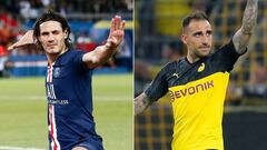 Cavani (PSG) y Alc&aacute;cer (Dortmund), objetivos del Atl&eacute;tico de Madrid.