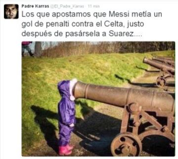 Los memes del penalti indirecto de Messi