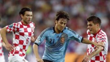 David Silva, jugador de la selección española.