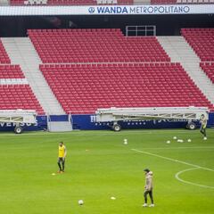 Trampolín rojiblanco