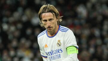 Modric, durante un partido con el Real Madrid.