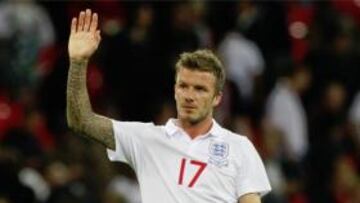 El primer ministro británico agradece a Beckham sus servicios con Inglaterra