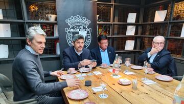 Encuentro de Marcelo F¨ªgoli con la prensa de Burgos.