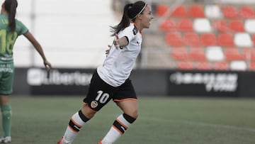 Mari Paz, goleadora del Valencia. 