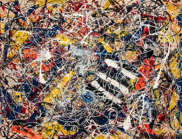 El cuadro del pintor expresionista abstracto estadounidense Jackson Pollock fue pintado en 1948, un año después de que introdujera su técnica del goteo. La pieza se vendió en transacción privada entre el vendedor y Kenneth Griffin por 200 millones de dólares.