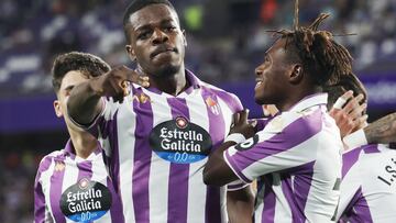 VALLADOLID, 11/08/23. PHOTOGENIC. PARTIDO DE LA LIGA HYPERMOTION ENTRE EL REAL VALLADOLID Y EL SPORTING DE GIJÓN. GOL DE CEDRIC