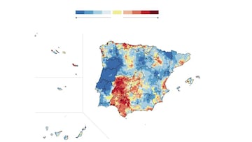 El mapa del c&aacute;ncer de Espa&ntilde;a y Portugal tiene sorprendentes patrones en los dos pa&iacute;ses.