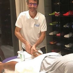 Marcelo se trata con Juan Muro, un exfisio del club blanco