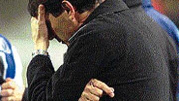 <b>CRISIS</B>. Ramon Moya y Sergio Morgado se reunieron ayer. Juntos trataron de encontrar alguna explicación a la crisis deportiva que vive el Espanyol.