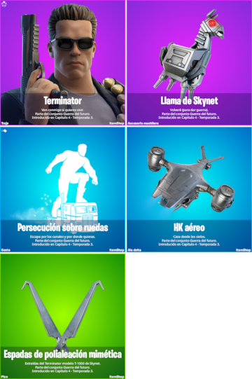 fortnite nueva skin terminator arnold schwarzenegger