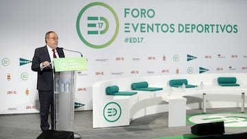 El director de As, Alfredo Relaño, interviene durante la presentación del Foro Eventos Deportivos de AS.