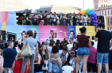 Manifestación por el Orgullo LGTBIQ+ en Madrid.