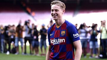 Presentación de Frenkie de Jong con el Barcelona, en directo