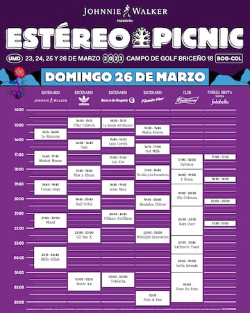 Esta es la programación de los aristas invitados en el FEP 2023 para el domingo 25 de marzo.