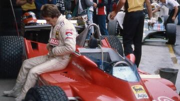 Gilles Villeneuve con Ferrari en la F1 de 1979.