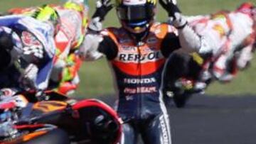 Pedrosa: "En la segunda vuelta se me ha cerrado de delante"