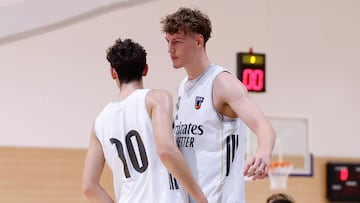 Omer Kutluay y Fabien Kaiser, del Real Madrid.