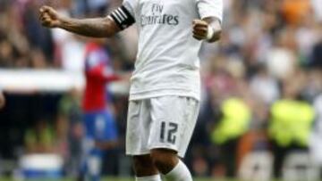 Marcelo celebra el 1-0.