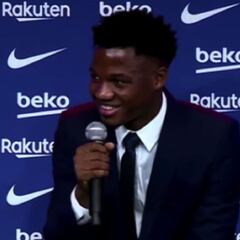 Fue un momento raro: la pregunta sobre Messi que Ansu Fati se negó a responder