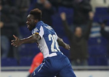 1-0. Caicedo celebró el gol de la victoria.