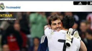 La portada de la web del club quiso zanjar la polémica