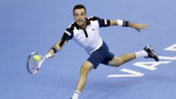 Roberto Bautista Agut durante el encuentro ante Nicol&aacute;s Almagro.