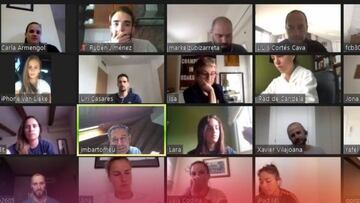 Bartomeu felicita virtualmente a las campeonas de liga