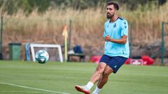 Entrenamiento de Borja Iglesias.