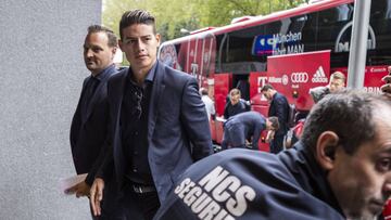 James Rodríguez, jugador del Bayern Múnich de Alemania