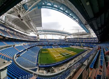 Avance de las obras del nuevo Santiago Bernabéu. 