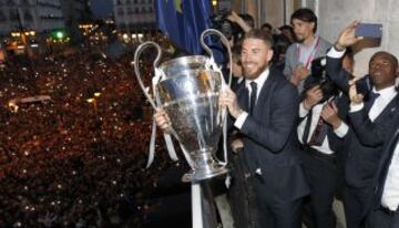 Sergio Ramos en el balcón de la Comunidad. 