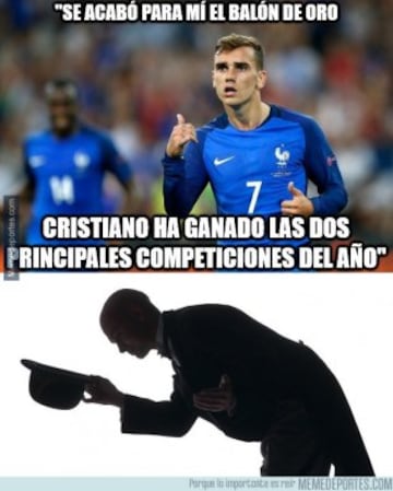 Los mejores memes de la final de la Euro entre Portugal y Francia