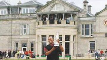 <b>GANADOR DE LA JARRA DE PLATA. </b>Tiger Woods dominó el torneo desde el primer hoyo y se hizo con su segundo British cinco años después.