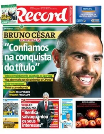 Portadas de la prensa mundial