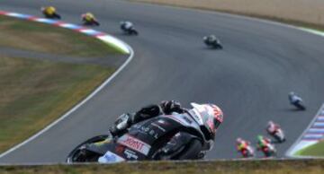 Johann Zarco durante la carrera de Moto2.