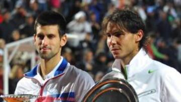 Nadal perdió seis finales frente a Djokovic en 2011