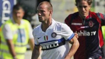 <b>LESIÓN.</b> Sneijder no se ha recuperado a tiempo de su lesión.