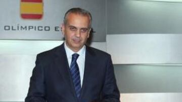 Sáez, ayer en la reunión.