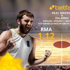 Real Madrid Baloncesto vs. Zalgiris Kaunas: horario, TV, estadísticas, clasificación y pronósticos de la Euroliga