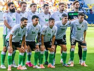 Alineación del Racing contra el Cádiz.