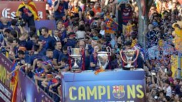 La sanción al equipo barcelonista no afectó al primer equipo, que arrasó en títulos.