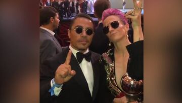 Salt Bae convive con Messi y Rapinoe en Premios The Best