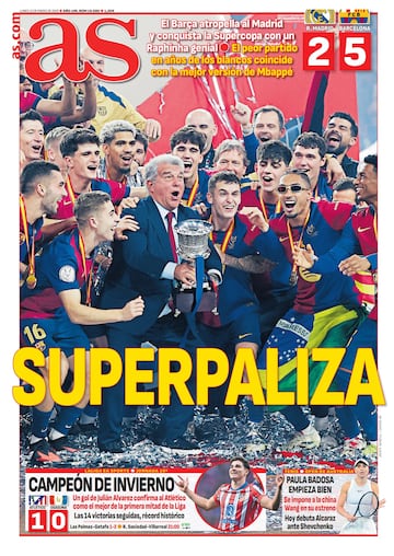 Las portadas de AS de enero