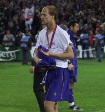Jordi Cruyff after collecting his losers' medal.