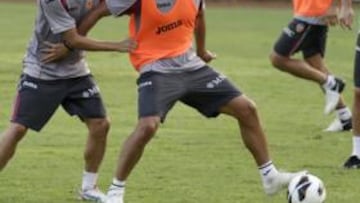 <b>UNA ASISTENCIA A JONAS. </b>Entre los puntos a favor del argentino, su golpeo a balón parado. Jonas anotó en el Bernabéu tras centro suyo.